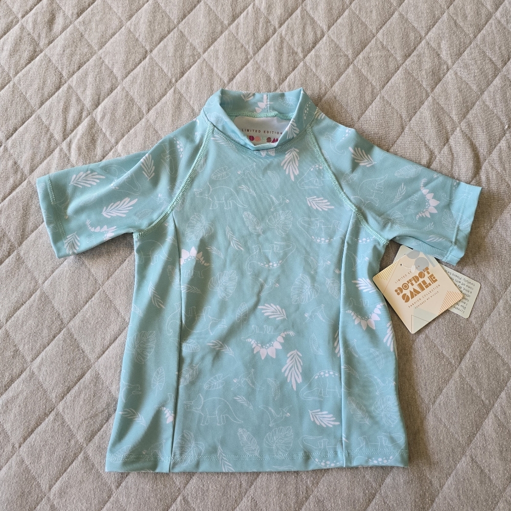 Dot Dot Smile Kids Rashguard Top Size 5/6 NWT